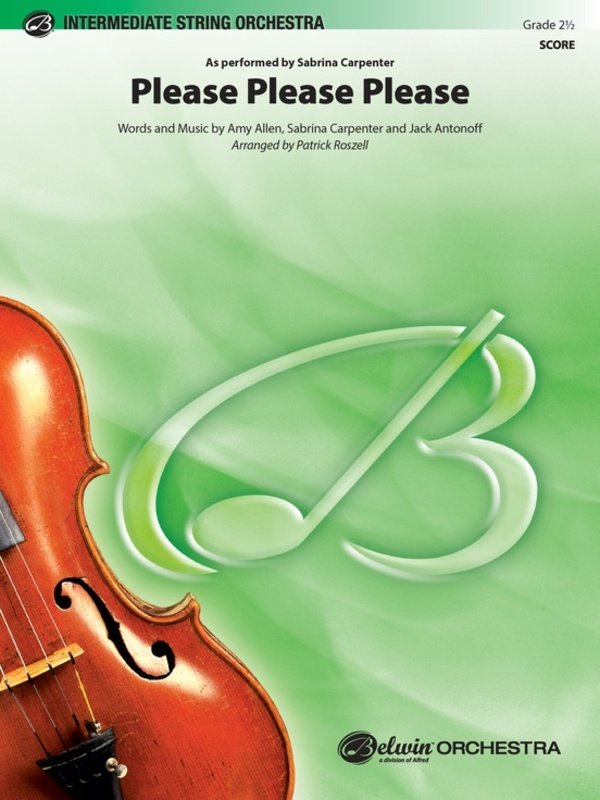 Please Please Please for String Orchestra So2.5 Full Score