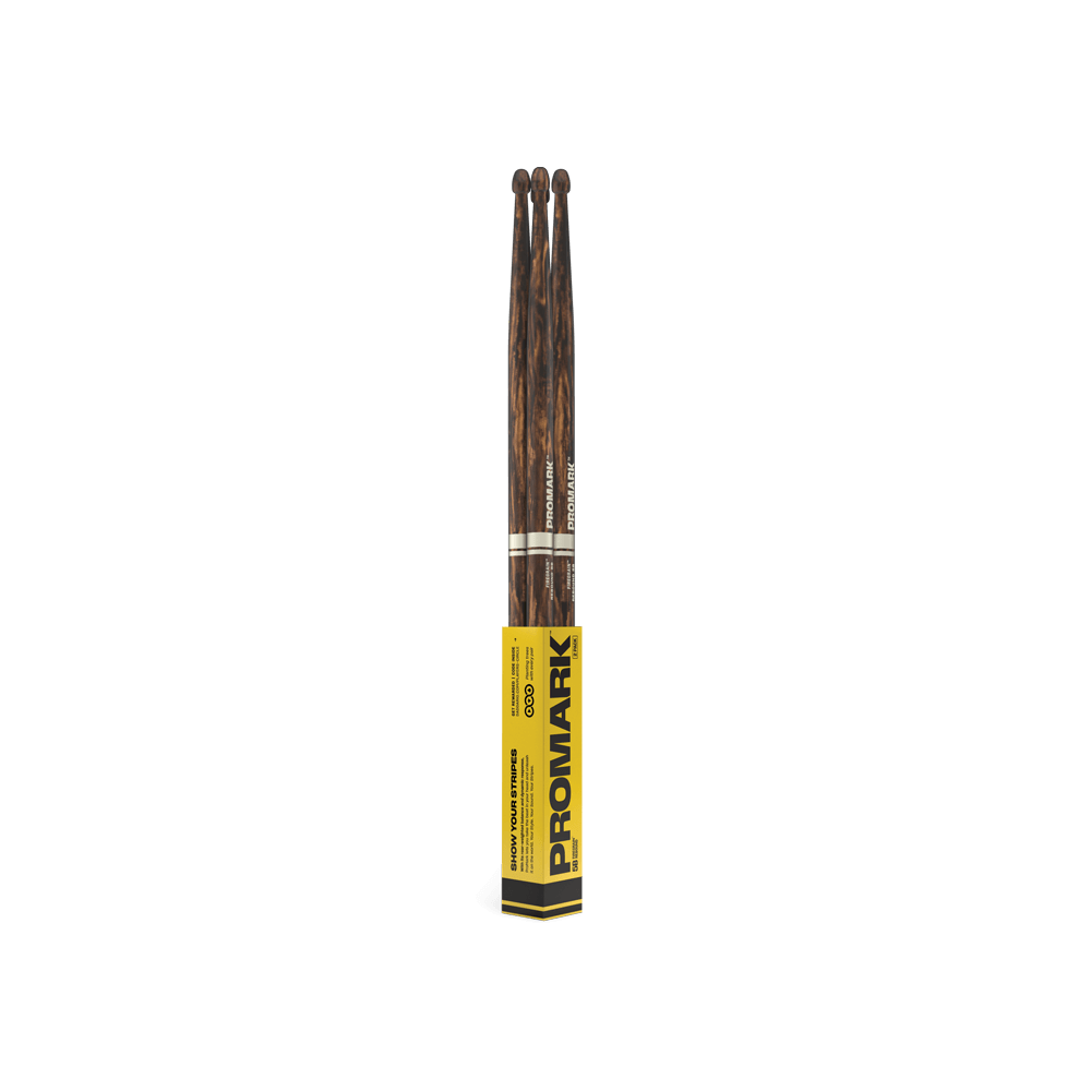 Promark Rebound 5B FireGrain Hickory Drumstick, Acorn Wood Tip, 2 Pack