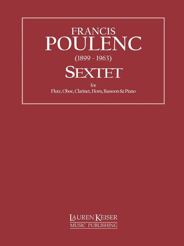 Poulenc - Sextet Woodwind Quintet/Piano Sc/Pts (Pod)