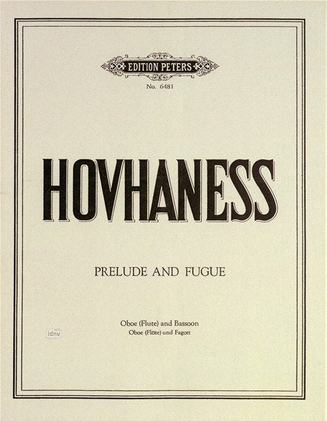 Prelude and Fugue Op 13 A Min Ob (Or Fl) Bsn