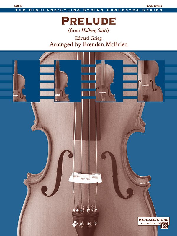 Prelude (From Holberg Suite) for String Orchestra So3 Score