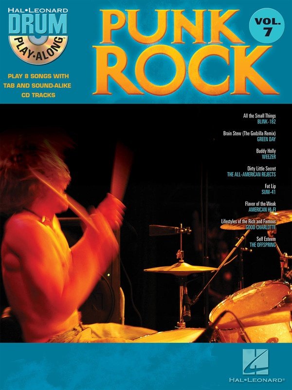 Punk Rock Drum Playalong V7 Bk/Cd