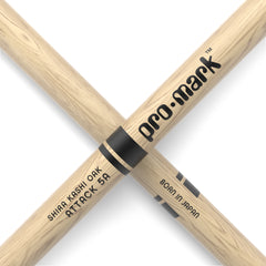 ProMark Classic Attack 5A Shira Kashi Oak Drumstick, Oval Nylon Tip