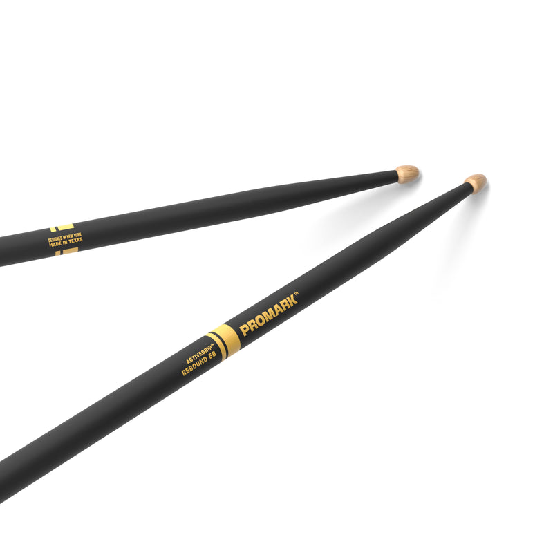 ProMark Rebound 5B ActiveGrip Hickory Drumstick, Acorn Wood Tip