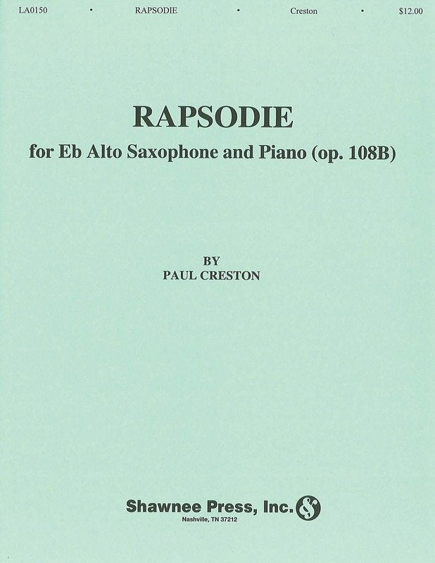 Rapsodie for E Flat Saxophone and Piano