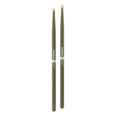 ProMark Rebound 5B Painted Green Hickory Drumstick, Acorn Wood Tip