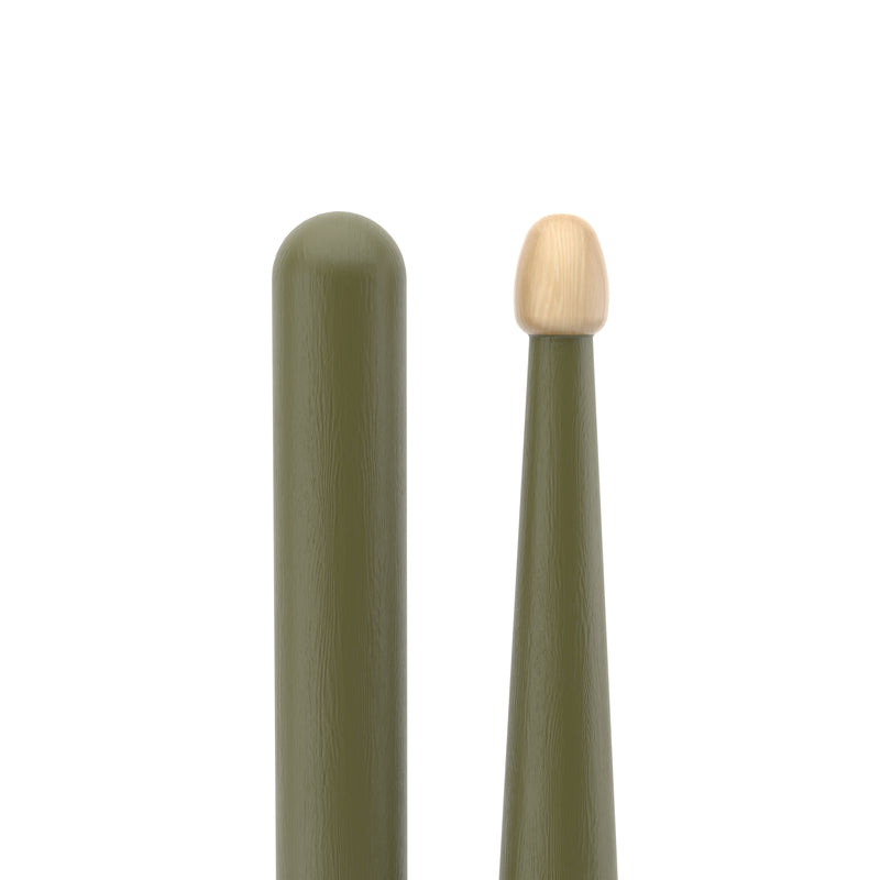 ProMark Rebound 5B Painted Green Hickory Drumstick, Acorn Wood Tip