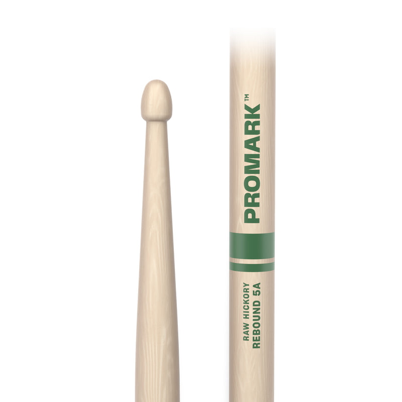 ProMark Rebound 5A Raw Hickory Drumstick, Acorn Wood Tip