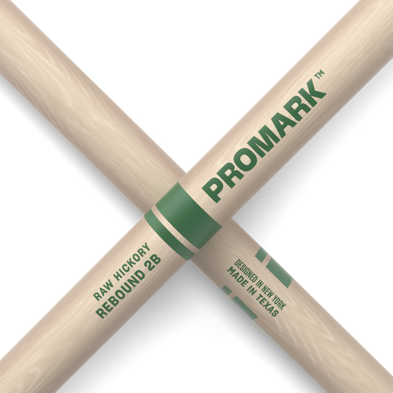 ProMark Rebound 2B Hickory Drumstick, Oval Nylon Tip