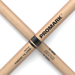 ProMark Finesse 7A Long Maple Drumstick, Small Round Wood Tip