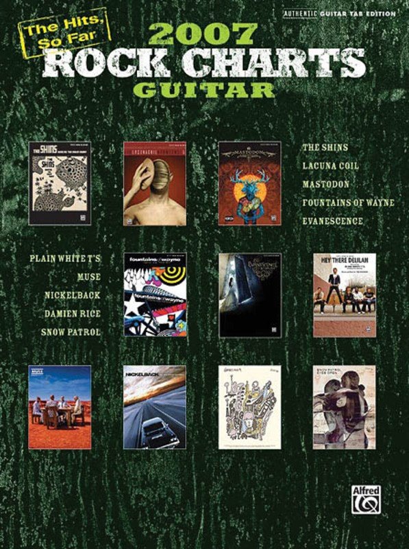 Rock Charts Guitar 2007 Hits So Far Gtr TAB