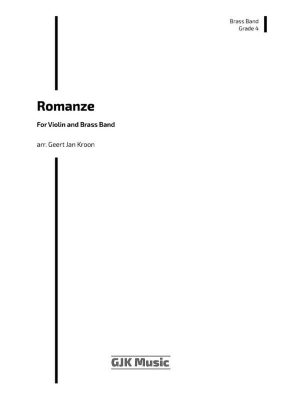 Romanze for Violin/Brass Band Bb4 Sc/Pts