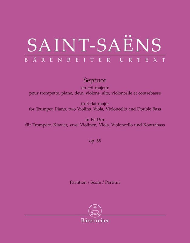 Saint-Saens - Septet E Flat Major Op 65 Full Score