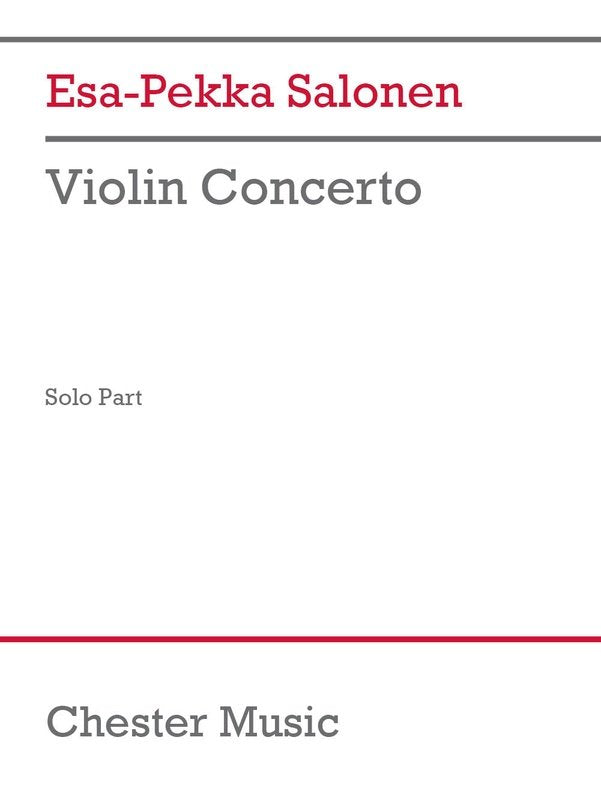 Salonen - Violin Concerto Solo Part
