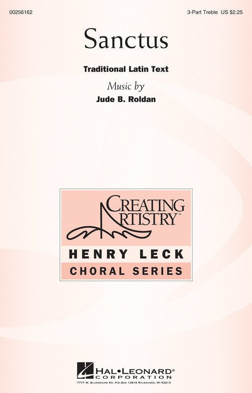 Sanctus 3 Part Treble