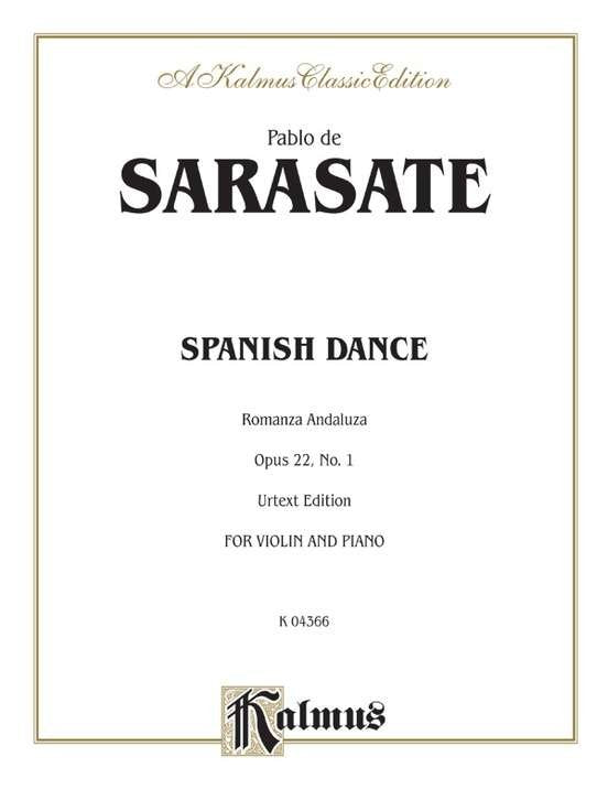 Sarasate - Spanish Dance Op 22 No 1 Romanza Andaluz) Violin