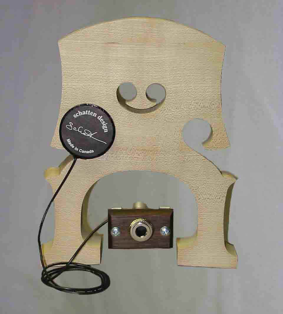 Schatten Design Schatten Upright Bass Pickup with Rosewood Jack Assembly