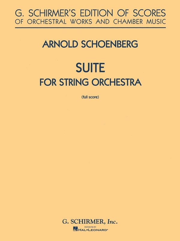 Schoenberg - Suite G for String Orch Study Score
