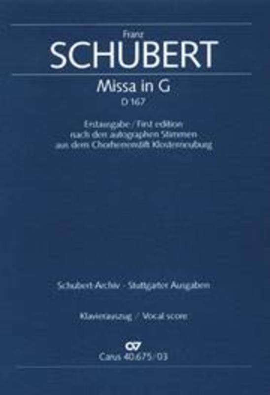 Schubert - Mass in G Vocal Score