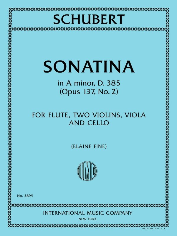 Schubert - Sonatina A Minor D 385 for Flute/String Quartet
