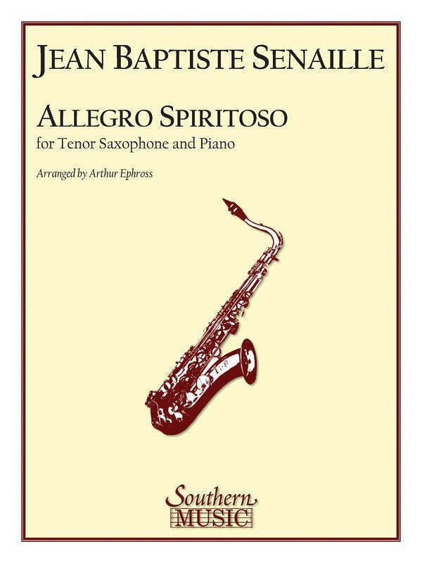 Senaille - Allegro Spiritoso Tenor Sax/Piano (Pod)