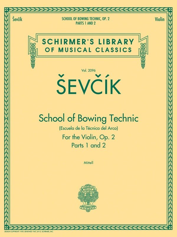 Sevcik - School of Bowing Technic Op 2 Pts 1-2 Violin
