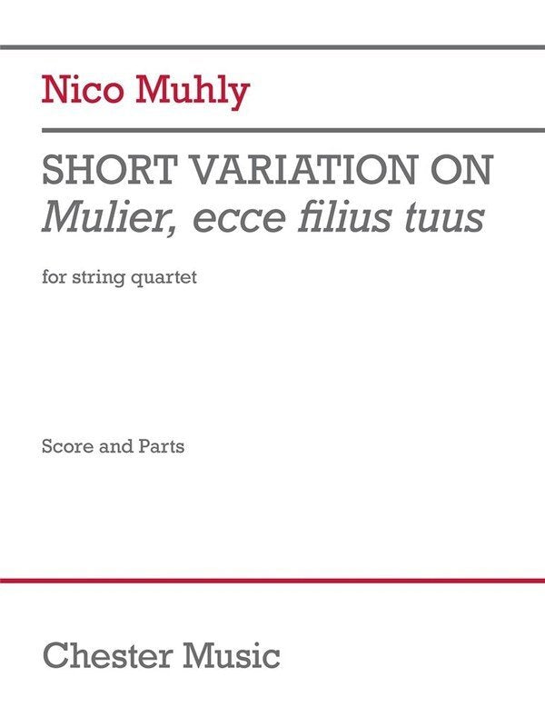 Short Variation on Mulier Ecce Filius Tuus String Quartet