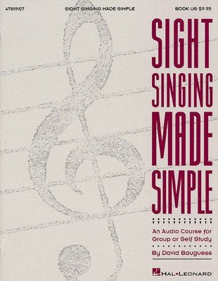 Sight Singing Made Simple Bk/Cd