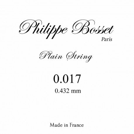Philippe Bosset Single Acoustic Phosphor Bronze Plain String .017 P