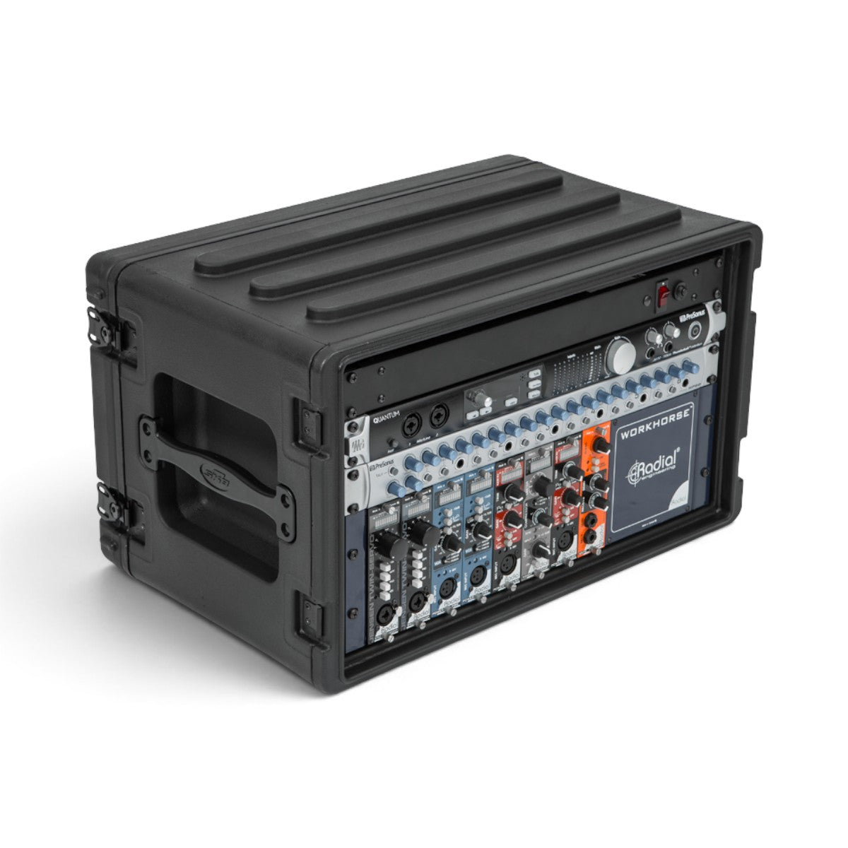 SKB 1SKB-R6S 6U Shallow Roto Rack with Steel rails (front/back), 10.5