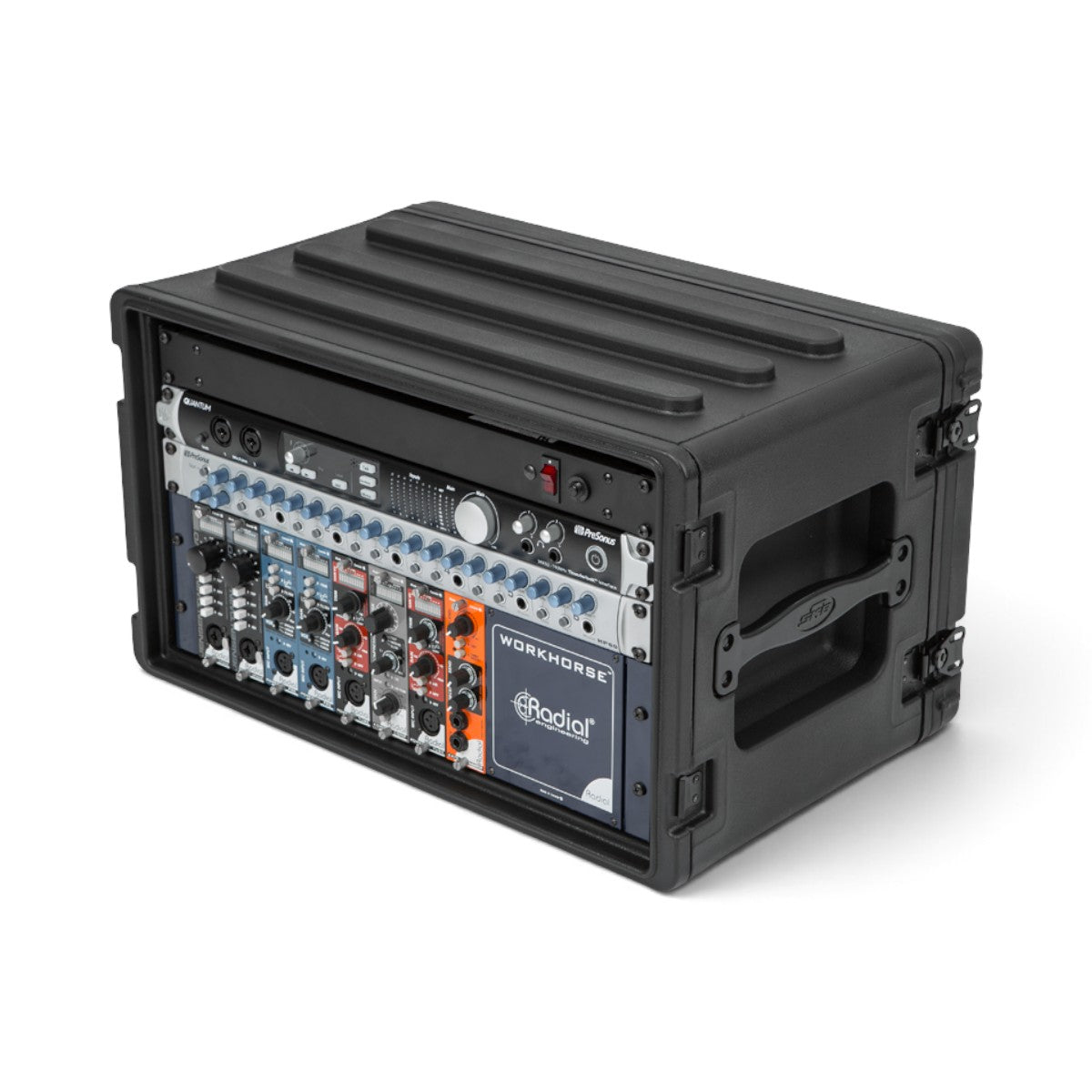 SKB 1SKB-R6S 6U Shallow Roto Rack with Steel rails (front/back), 10.5