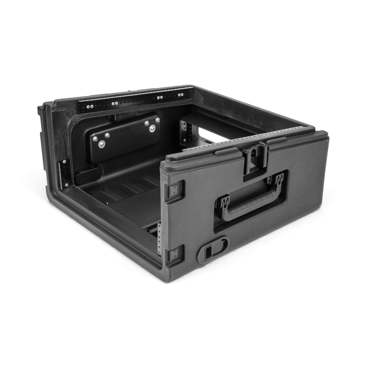SKB 1SKB-R102W Rolling Compact Rig: 10U Top Rack, 2U Front Rack, Steel Rails, Hard top, L/R Access doors