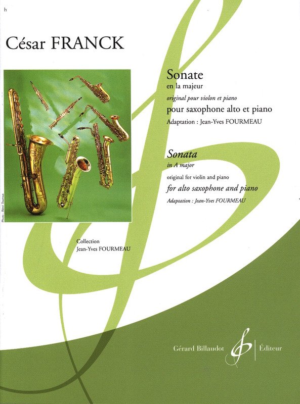 Sonata A Orig Vln Arr Fourmeau Alto Sax/Pno