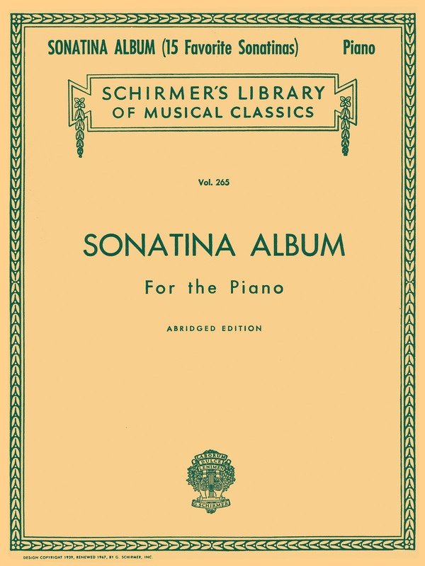 Sonatina Album for Piano Abridged Edition