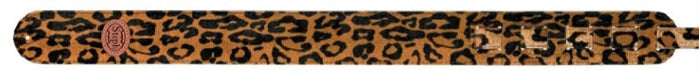 Steph Accessories Animal Series, Animal Fabric top, split leather back, 6 cm wide strap - Leopard