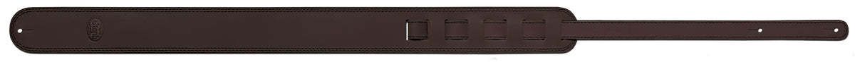 Steph Accessories Old vintage leather strap , dual contrast stitch , embossed Steph logo , 6 cm wide - Brown