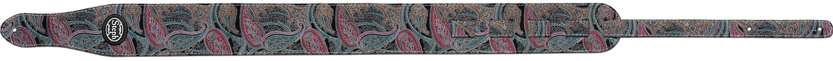 Steph Accessories Paisley Guitar strap, Black