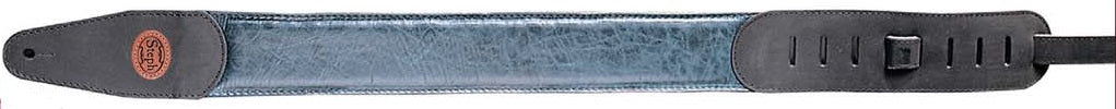 Steph Accessories Soft padded Cowhide 6mm foam core, suede back, nubuck ends 7 cm wide - Blue