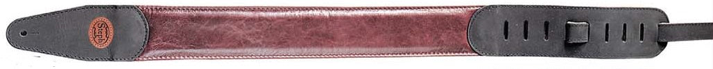 Steph Accessories Soft padded Cowhide 6mm foam core, suede back, nubuck ends 7 cm wide - Wine