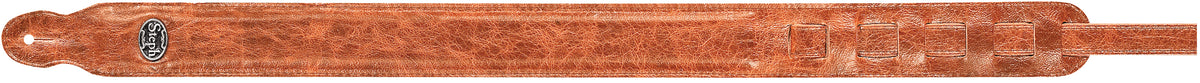 Steph Accessories Soft padded Distressed Cowhide 6 mm foam core, Suede back - Cognac
