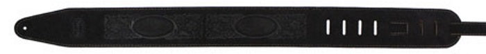Steph Accessories Suede Series Suede top, suede back, floral embossing 7 cm wide strap - Black