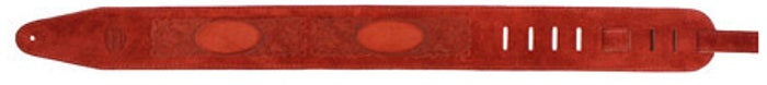 Steph Accessories Suede Series Suede top, suede back, floral embossing 7 cm wide strap - Rust
