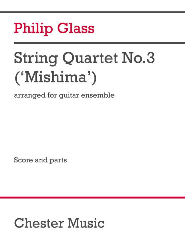 String Quartet No 3 Mishima for Guitar Ensemble Sc/Pts