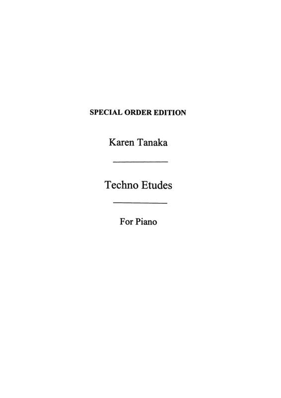 Tanaka - Techno Etudes for Piano