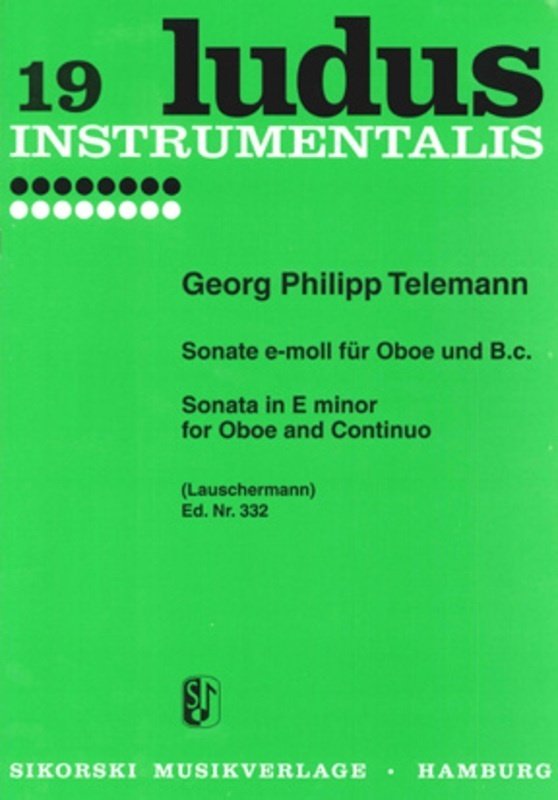Telemann - Sonata E Minor Twv 41:E6 for Oboe/Piano