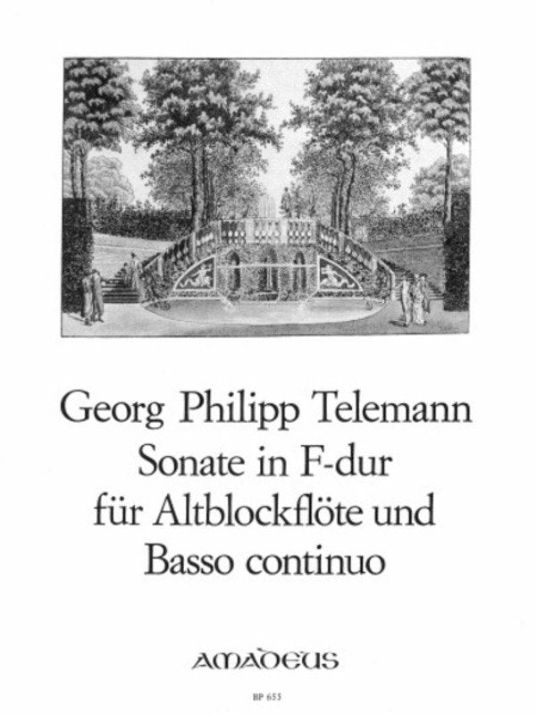 Telemann - Sonata F Major Twv 41:F2 Treble Recorder/Bc