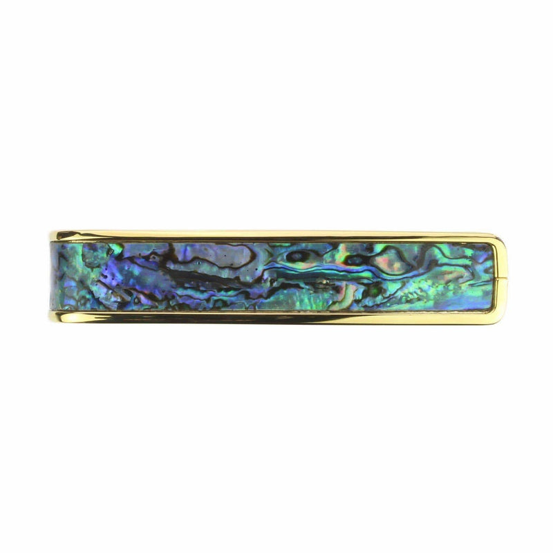 Thalia Blue Abalone Exotic Shell Capo in 24K Gold