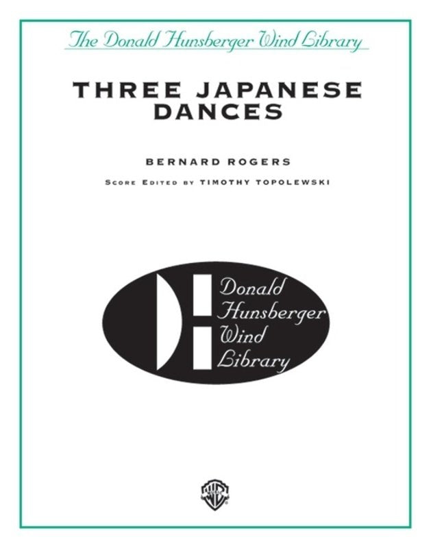 Three Japanese Dances Cb5 Sc/Pts