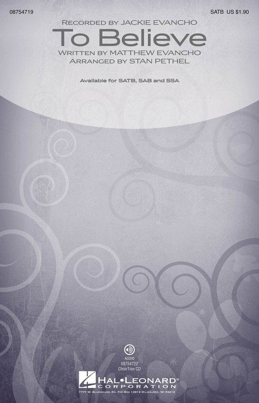 To Believe SATB
