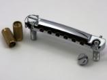TonePros Tone Pros Vintage style Aluminium wraparound tailpiece w/SNS1-N Locking studs - Nickel